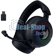 Гарнитура Razer Kraken V4 чёрный, беспроводная, bluetooth, до 70 ч, подсветка