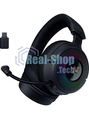 Гарнитура Razer Kraken V4 чёрный, беспроводная, bluetooth, до 70 ч, подсветка