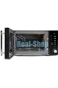 Микроволновая печь Polaris PMO 2002DG RUS черный, 20 л, 700 Вт, переключатели - поворотный механизм/кнопки