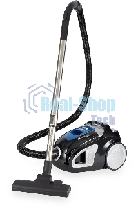 Пылесос Hyundai HYV-C2530 черный/синий, 400/2200 Вт, уборка сухая, пылесборник контейнер, 1.7 л