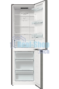 Холодильник Gorenje NRKE62XL серебристый металлик двухкамерный 203/99л морозилка снизу, No Frost