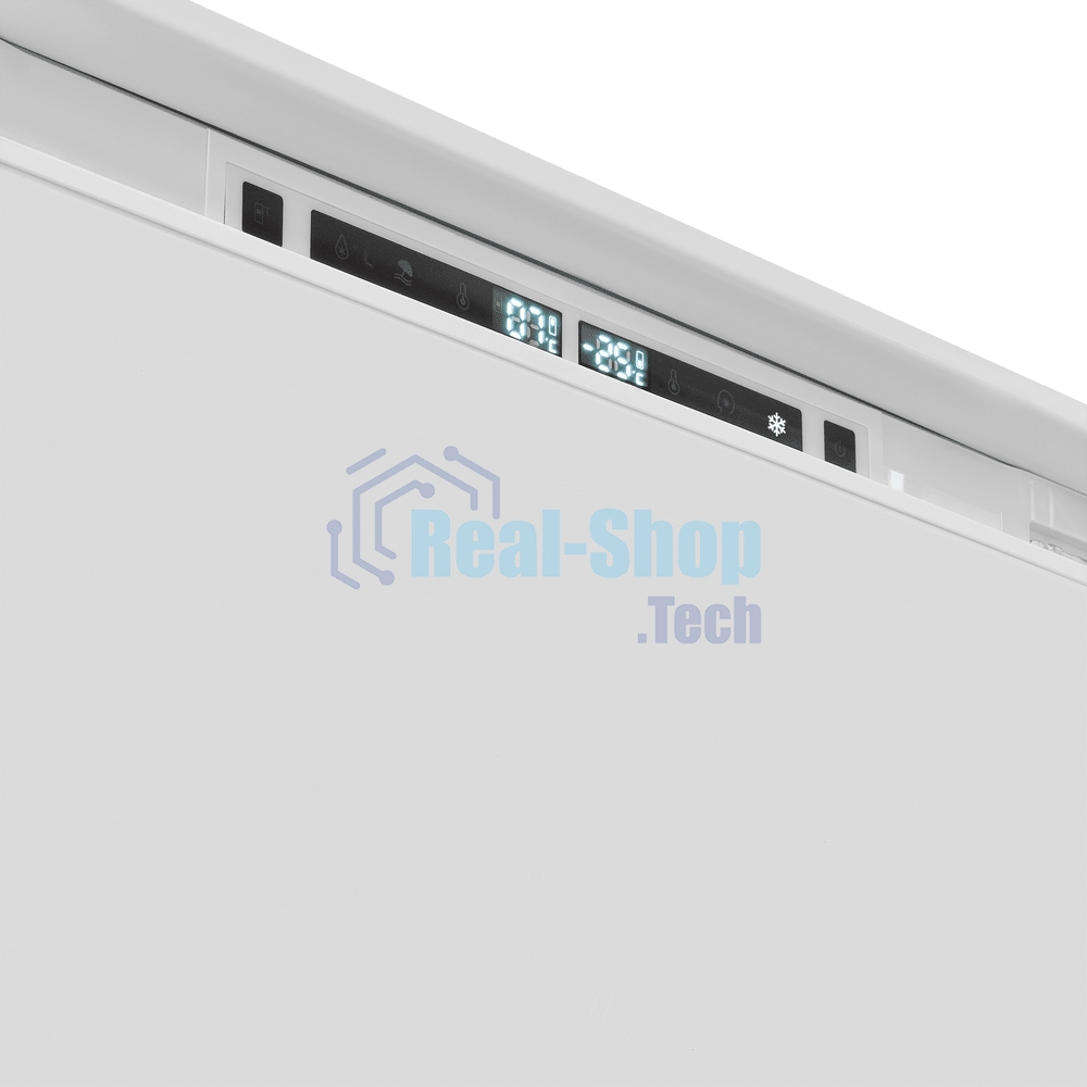 Встраиваемый холодильник Maunfeld MBF193NFW1GR Inverter белый двухкамерный 257/84 л морозилка снизу, No Frost
