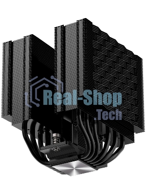 Кулер для процессора PCCooler RZ620Pro TC BK (265W, 4-pin PWM, 160mm, Al/Cu, 6x6mm, 2x120mm, 80CFM, 36.2dBA, 2400RPM, S: 1851/1700/1200/115X, AM5/AM4, black)