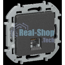 IEKINSPIRIA Розетка компьютерная RJ45 категория 6 UTP 6738331 антрацит