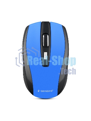 Мышь беспроводная Gembird MUSW-330-1 синий, 2400 dpi, радиоканал, USB, кнопки - 6