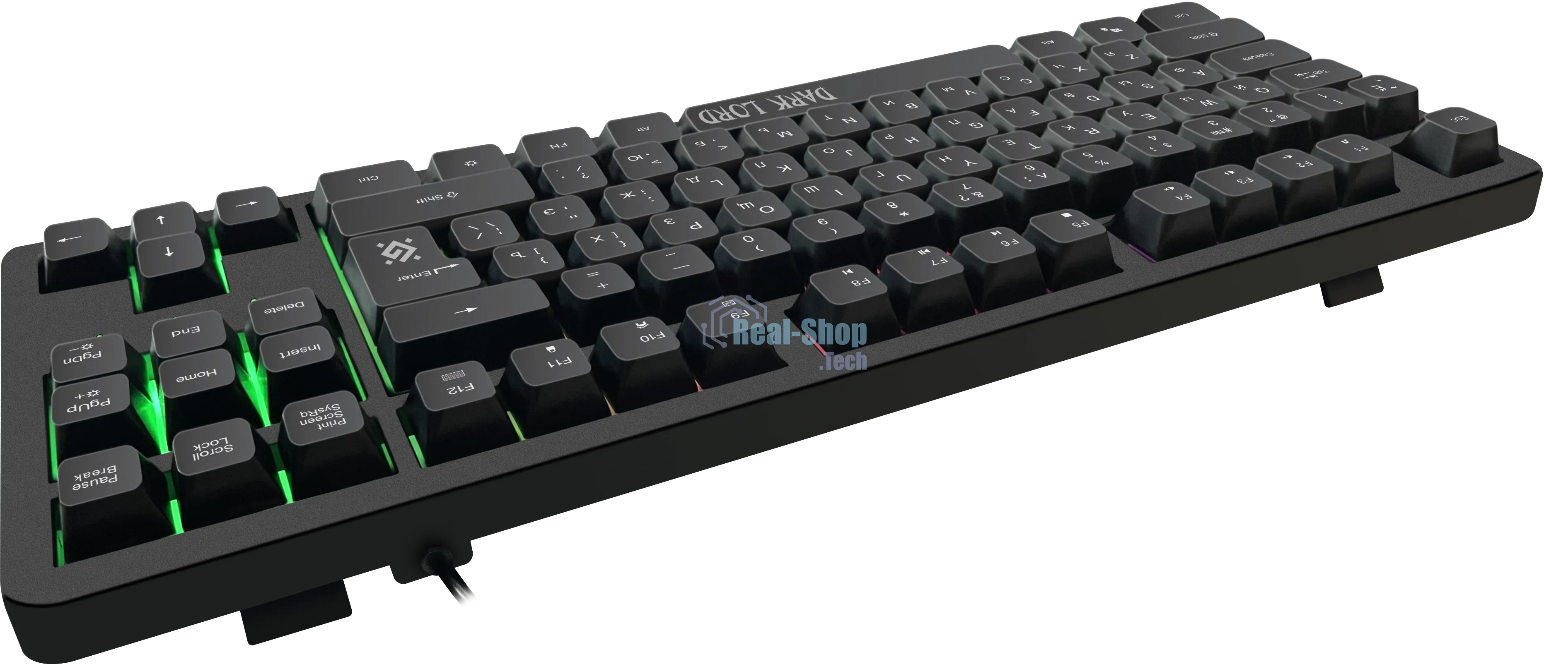 Клавиатура проводная Defender Dark Lord GK-580, USB, черный