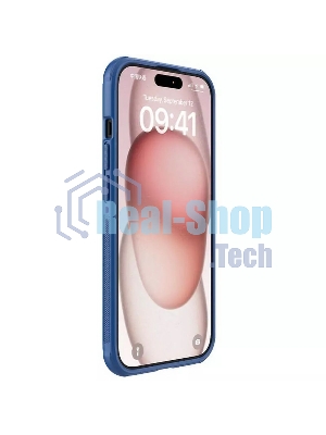 Чехол Super Frosted Shield Pro, синий, (AP IP15 Plus)