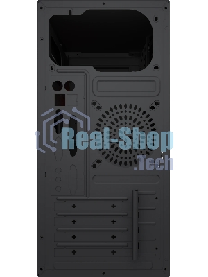 Компьютерный корпус с блоком питания Foxline 450Вт./Case Forza mATX, 450W, 2xUSB 2.0+2xUSB 3.0, Black, w/o FAN, 8 см fan PSU, power cord
