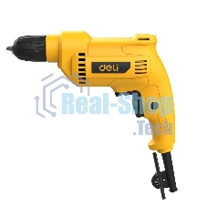Дрель сетевая Deli DL-DZ10-E2 (500Вт, 0-3300об/мин, быстрозажимной патрон 10мм, картон)