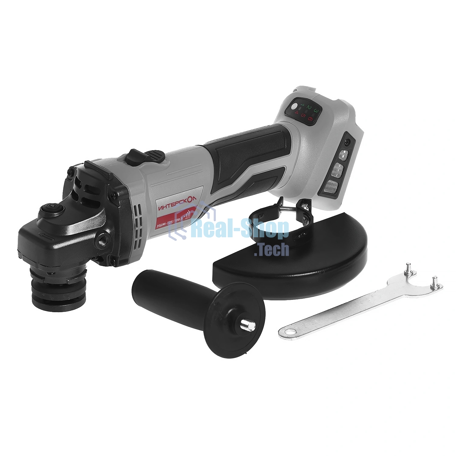 Угловая шлифовальная машина Интерскол УШМ-125/18ВЭ 8500об/мин рез.шпин.:M14 d=125мм (684.4.1.70)