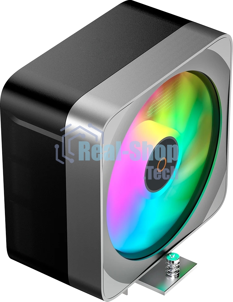 Кулер для процессора Ocypus Delta A40 EX BK ARGB, 120мм ARGB FAN, 4 HEAT PIPES, 4-PIN PWM, 500-1800 RPM, 29DBA, HYDRO BEARING, LGA115X/1200/1700/18XX, AM4/AM5