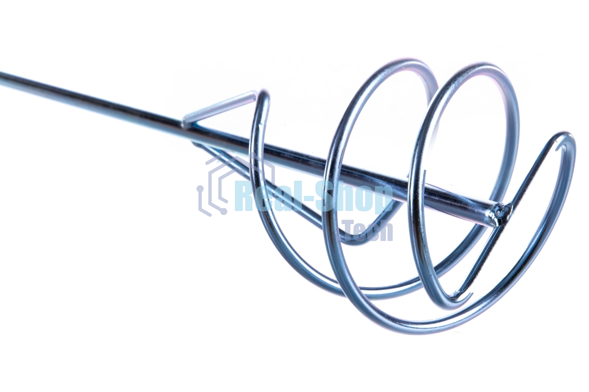 Миксер для песчано-гравийных смесей Denzel, 100 х 450 мм, оцинкованный, хвостовик SDS Plus