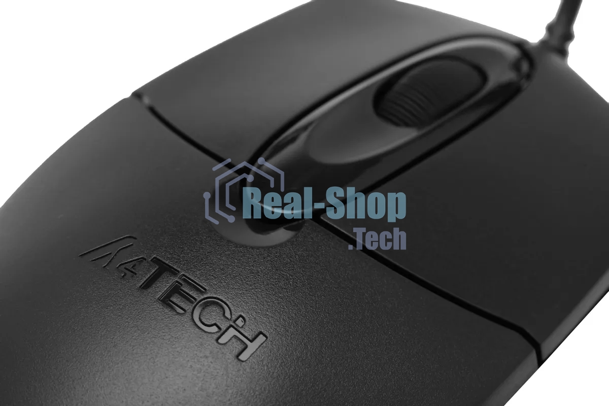Мышь проводная A4Tech OP-720S черный, 1200 dpi, USB, кнопки - 3