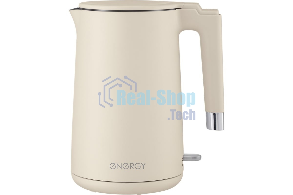 Чайник электрический Energy E-215 1.7л, двойной корпус, бежевый