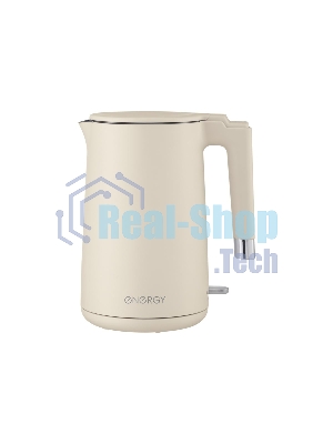 Чайник электрический Energy E-215 1.7л, двойной корпус, бежевый