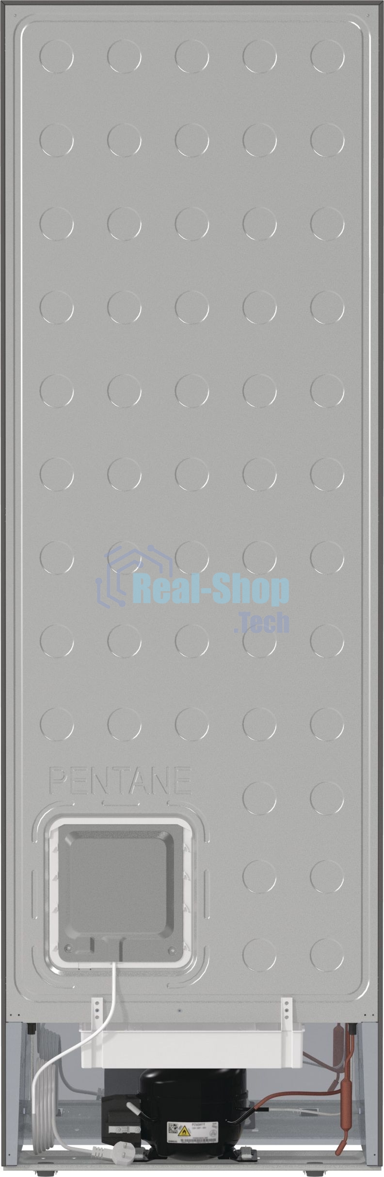 Холодильник Gorenje NRKE62XL серебристый металлик двухкамерный 203/99л морозилка снизу, No Frost