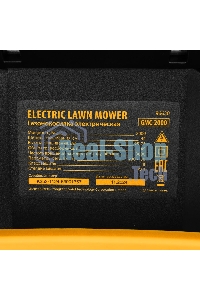 Газонокосилка электрическая Denzel GMC-2000, шир. 44см, 2000 Вт, 6 уров., травосб. 45 л