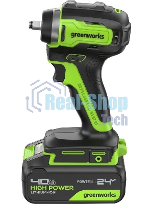 Гайковерт Greenworks G24IW200 аккум. патрон:квад.3/8