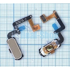 Кнопка HOME в сборе с механизмом и шлейфом для Samsung A320, золотая