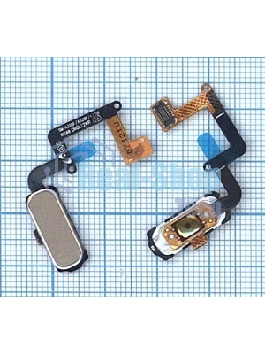 Кнопка HOME в сборе с механизмом и шлейфом для Samsung A320, золотая