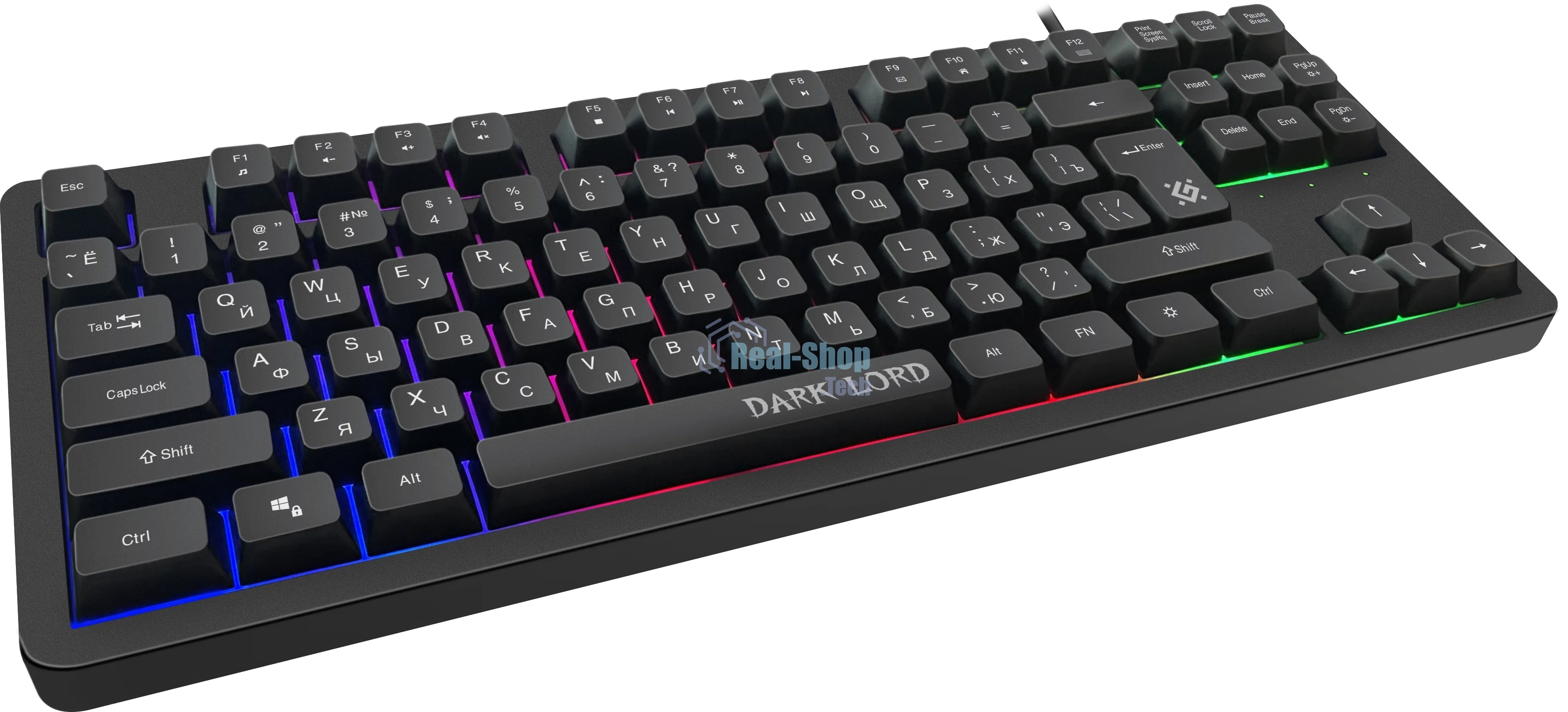 Клавиатура проводная Defender Dark Lord GK-580, USB, черный