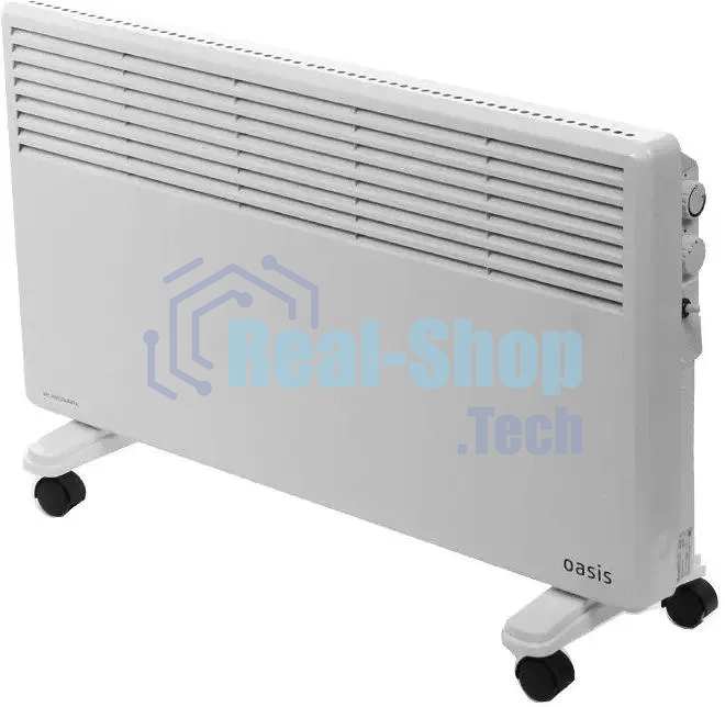 Конвектор Oasis KM-25 белый, 2500 Вт, 30 м2, термостат