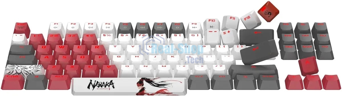 Клавиатура проводная A4Tech Bloody S87 Naraka USB черный/красный