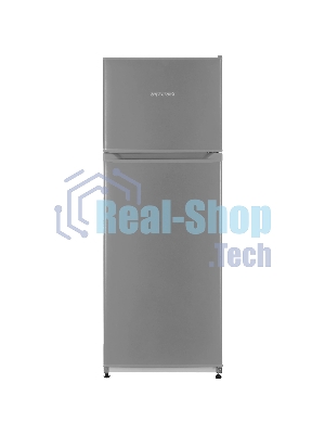 Холодильник Nordfrost NRT 145 132 серебристый двухкамерный 209/68 л морозилка сверху, ручная разморозка