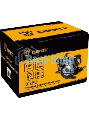 Дисковая (циркулярная) пила DEKO CS1250-D, 1250Вт, 165мм диск