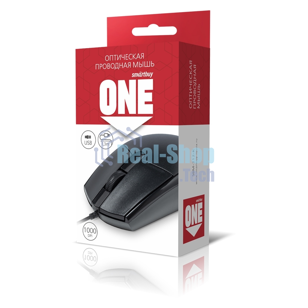 Мышь проводная Smartbuy (SBM-212-K) ONE 212-K черный