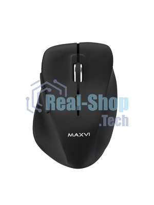 Мышь беспроводная Maxvi MWS-02 черный, 6 кнопок, 1600 dpi