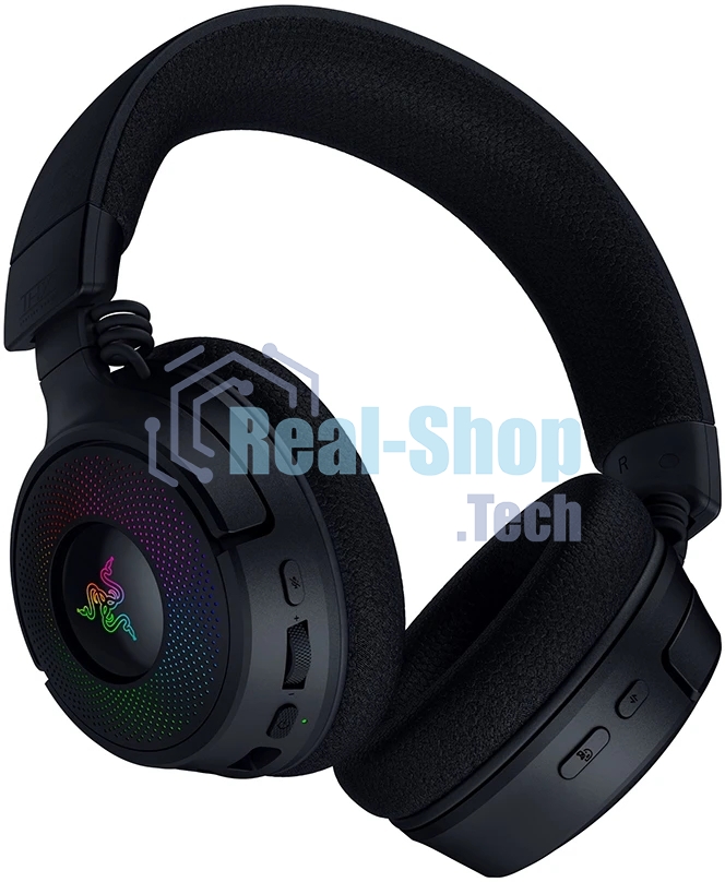 Гарнитура Razer Kraken V4 чёрный, беспроводная, bluetooth, до 70 ч, подсветка