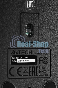 Мышь проводная A4Tech OP-720S черный, 1200 dpi, USB, кнопки - 3