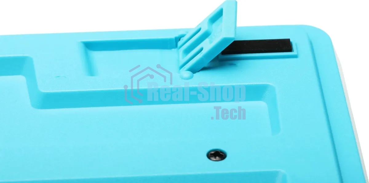 Клавиатура проводная A4Tech Fstyler FKS10, USB, черный/синий