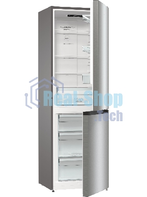 Холодильник Gorenje NRKE62XL серебристый металлик двухкамерный 203/99л морозилка снизу, No Frost