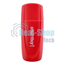 Флешка USB Smartbuy Scout Red (SB032Gb2SCR), 32Gb, USB 2.0, R/W 15/8, красный