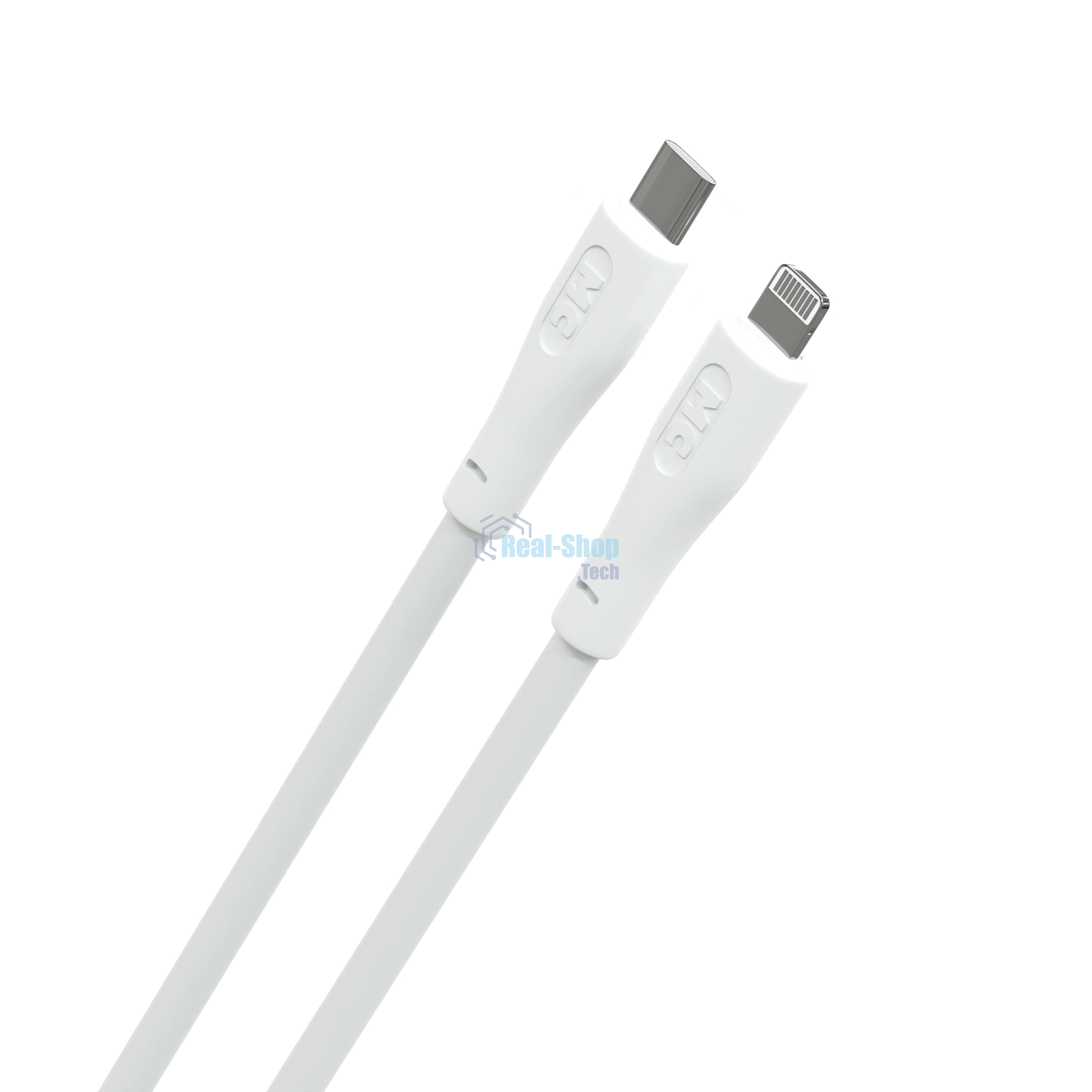 Кабель MORE CHOICE (4620202553119) K60ia 2м USB 3.0A PD 27W для Lightning ng 8-pin Type-C - 2м, белый
