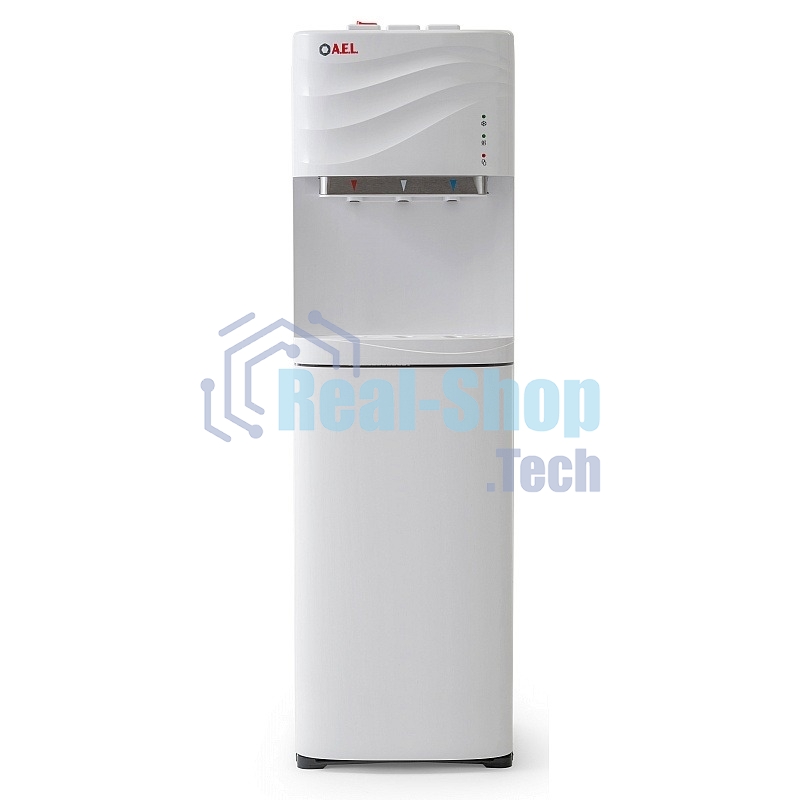 Кулер для воды AEL LC-AEL-840а, напольный, НАГРЕВ/ОХЛАЖДЕНИЕ КОМПРЕССОРНОЕ, 3 крана, белый, 00226