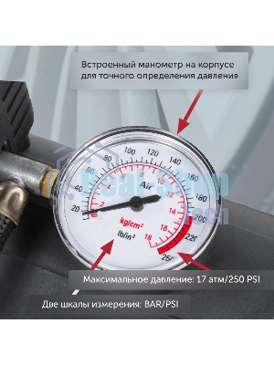 Автомобильный компрессор Starwind CC-120 15л/мин шланг 0.45м