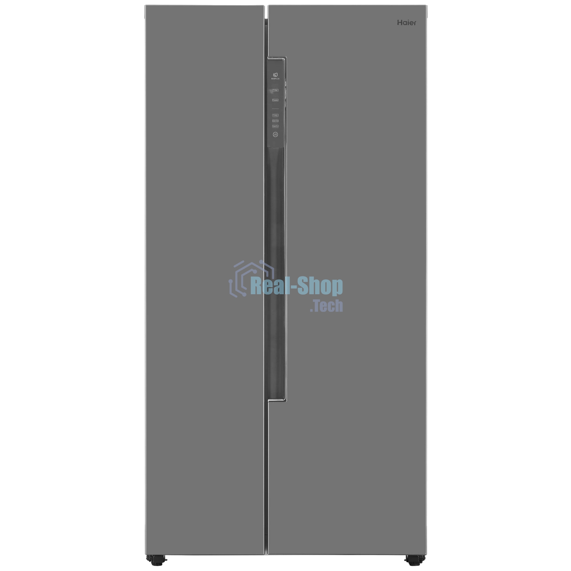 Холодильник Haier HRF-522DS6RU серебристый двухкамерный 334/173л морозилка слева, No Frost, Side by Side