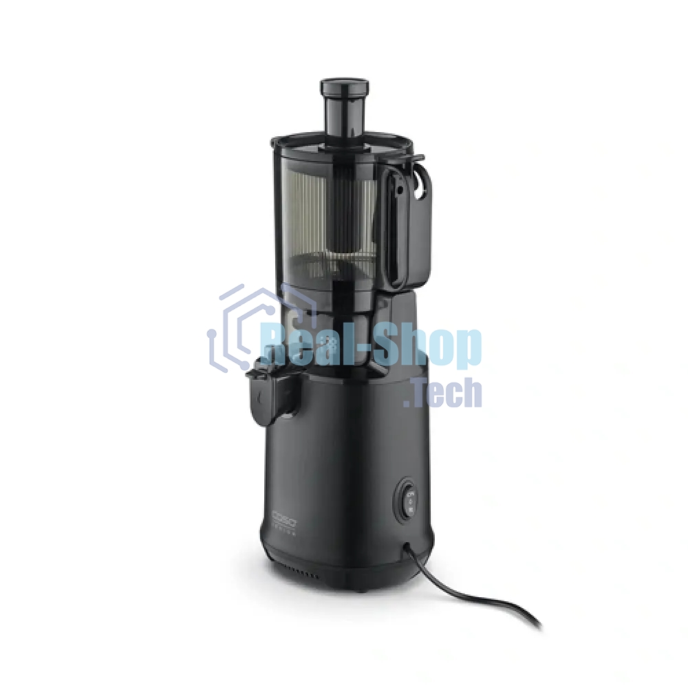 Соковыжималка CASO Juice Fit Pro черный, шнековая вертикальная, 250 Вт, 1000 мл, электронное, реверс