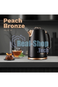 Чайник электрический Redmond KM240 1.7л. 2200Вт черный/бронзовый