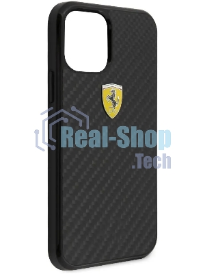 Чехол (клип-кейс) для Apple iPhone 12 mini Ferrari черный (FERCAHCP12SBK)