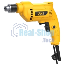 Дрель сетевая Deli DL-DZ10-E3 (500Вт, 0-3300об/мин, ключевой патрон 10мм, картон)