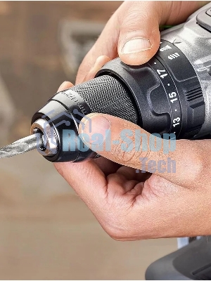 Дрель-шуруповерт аккумуляторная Greenworks GD24DD140 24V, 70/140Нм,Anti-kickback,2х4Ач,ЗУ,кор 3707607CUD