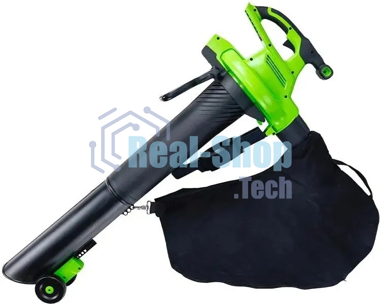 Воздуходув-Садовый Пылесос аккумуляторный GreenWorks GD40BVII, 40V, бесщеточный, без АКБ и ЗУаккумуляторный (2406907)