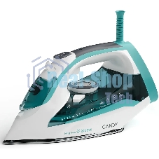 Утюг Candy CI-103 бирюзовый, 2400 Вт, 50 г/мин, 160 г/мин, 370 мл
