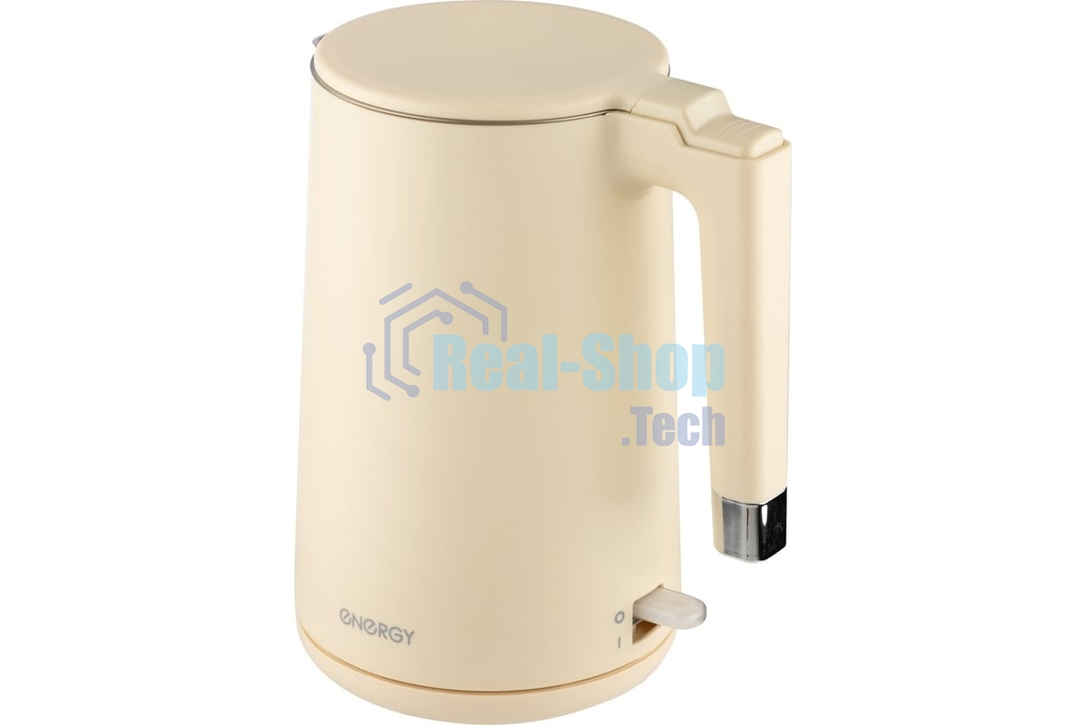 Чайник электрический Energy E-215 1.7л, двойной корпус, бежевый