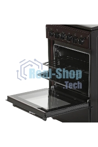 Плита газовая Cezaris ПГ 2150-11 коричневый, конфорок 4 шт, духовка 43 л, 51 см x 85 см x 55 см