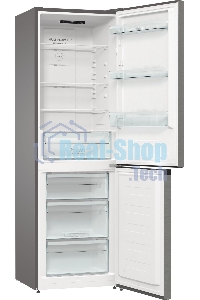 Холодильник Gorenje NRKE62XL серебристый металлик двухкамерный 203/99л морозилка снизу, No Frost
